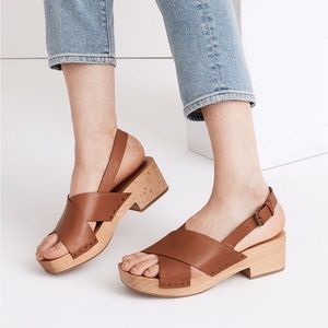 Madewell Farrah Slingback Clog Sandals